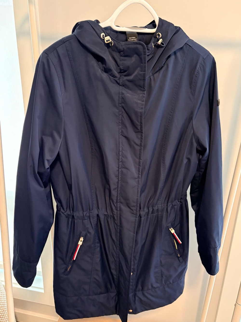 Olsen Outdoor Navy Water Repellent Hooded Jacket Size 8